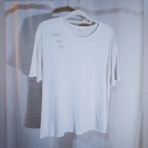 Tee With Piercing Ring Detail